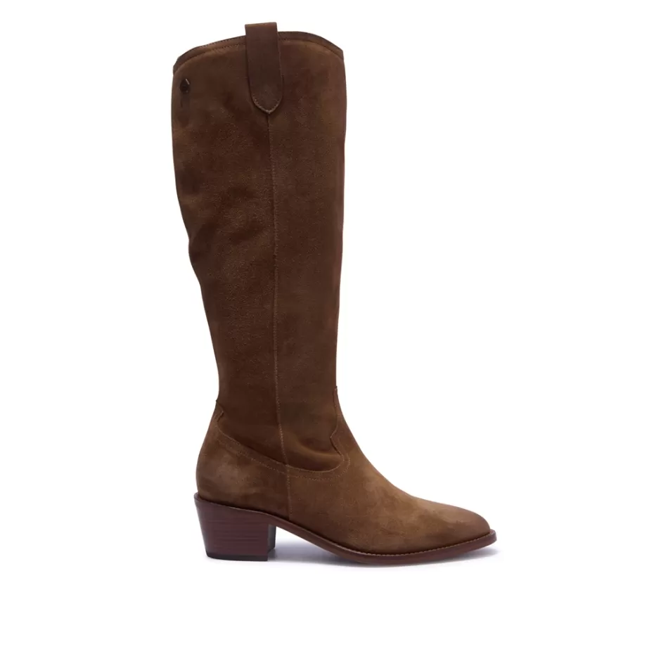 Knee High Boots | Carl Scarpa Altino Tan Suede Boots