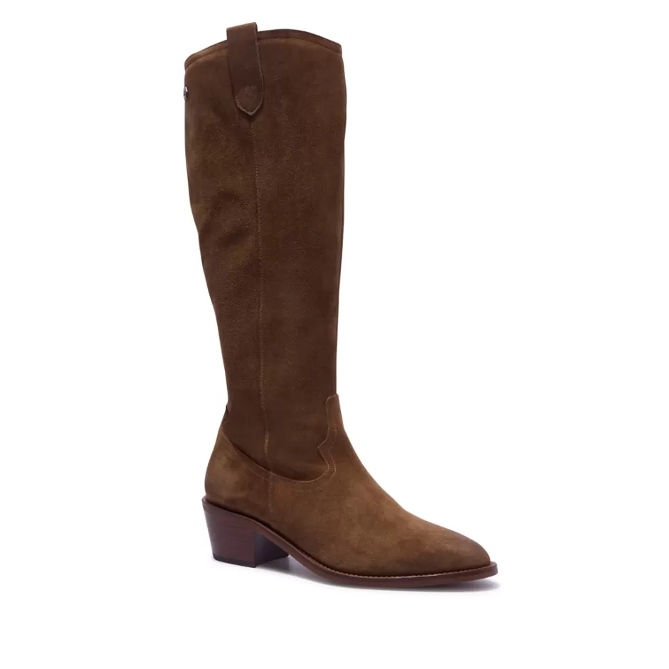 Knee High Boots | Carl Scarpa Altino Tan Suede Boots