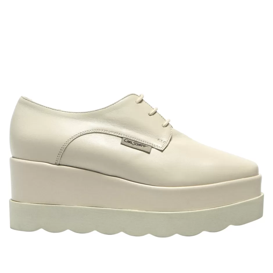 Leather Loafers | Loafers | Carl Scarpa Amuleto Off White Leather Platform Loafers