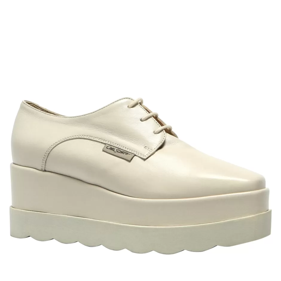 Leather Loafers | Loafers | Carl Scarpa Amuleto Off White Leather Platform Loafers
