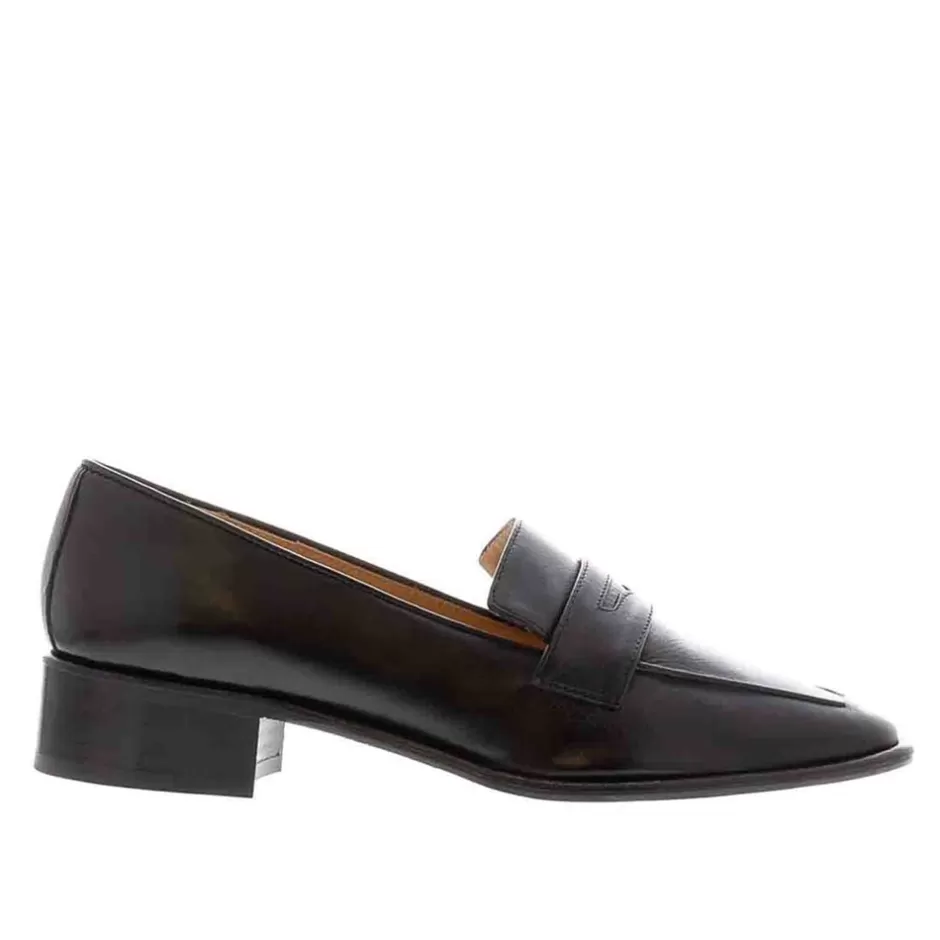 Leather Loafers | Loafers | Carl Scarpa Angeilca Black Leather Penny Loafers