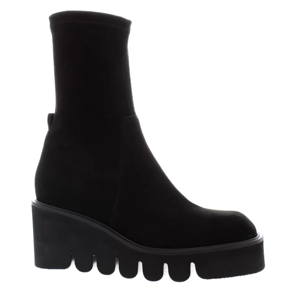 Ankle Boots | Carl Scarpa Ariel Black Suede Wavesole Ankle Boots