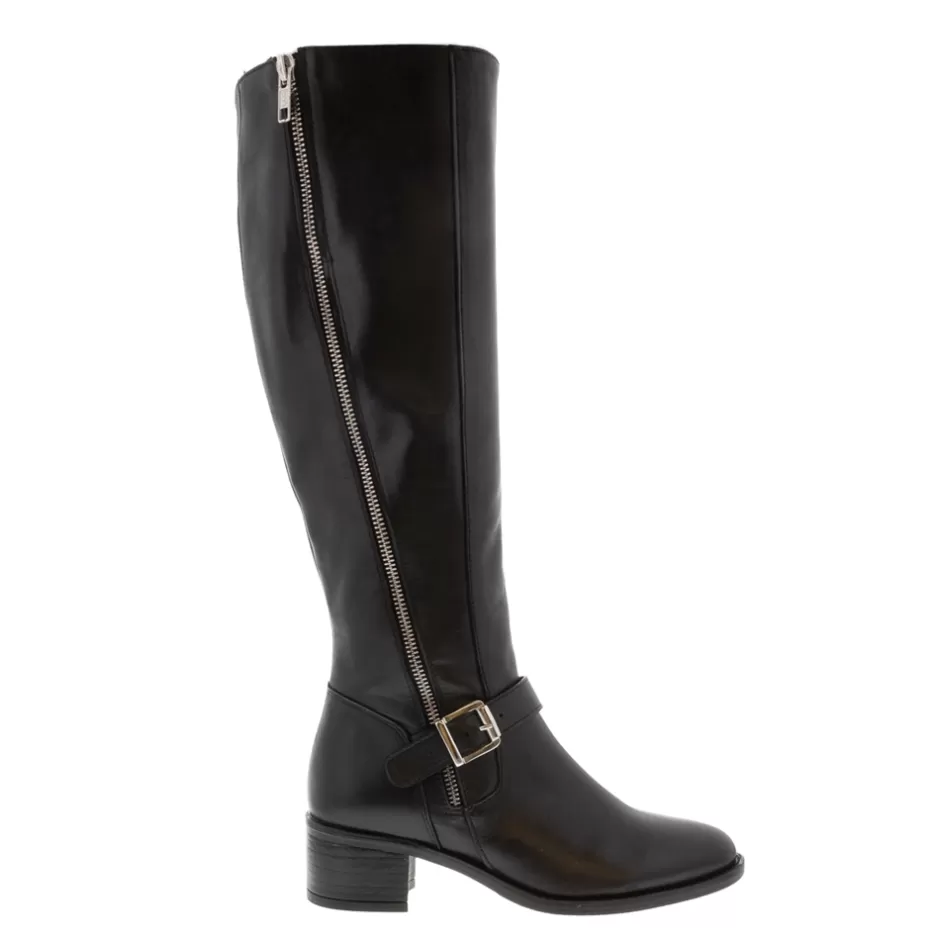 Knee High Boots | Carl Scarpa Arque Black Leather Knee High Boots