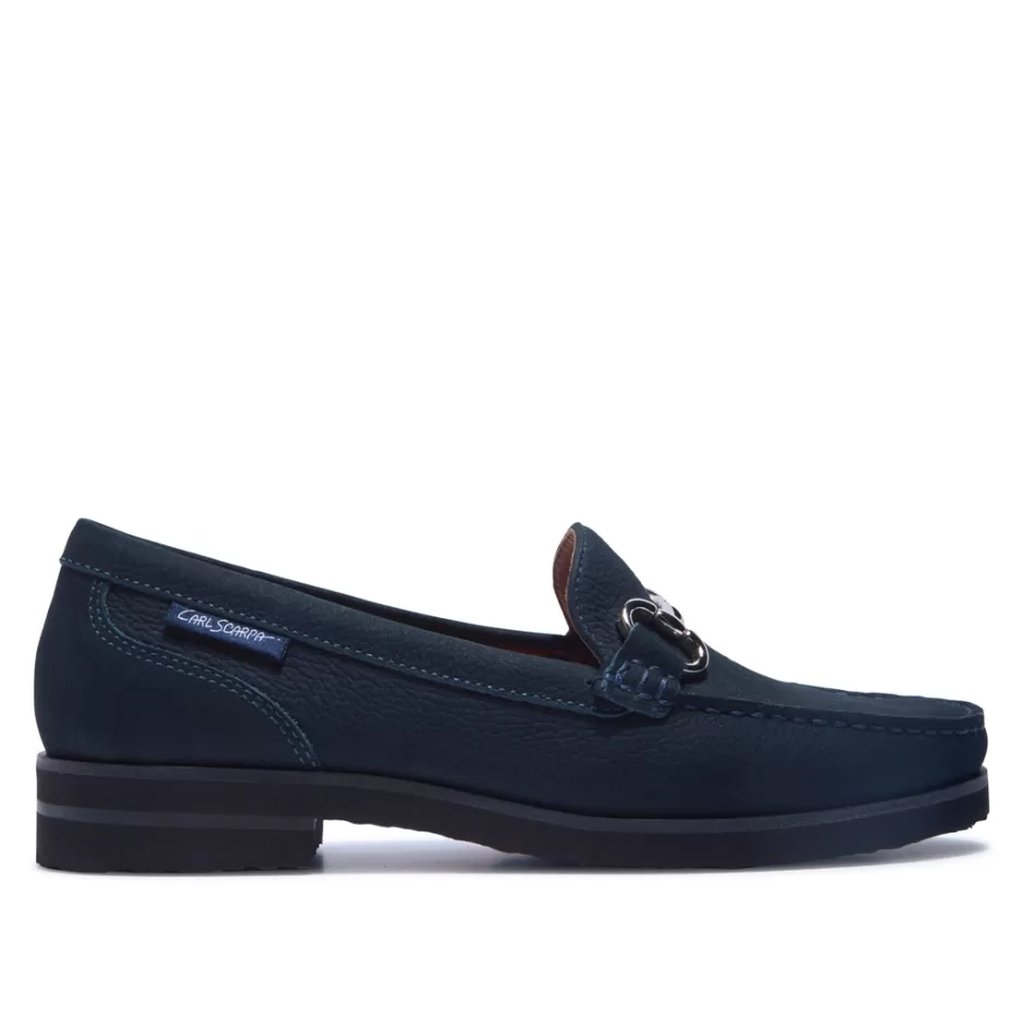 Suede Loafers | Loafers | Carl Scarpa Aubrigo Navy Suede Loafers