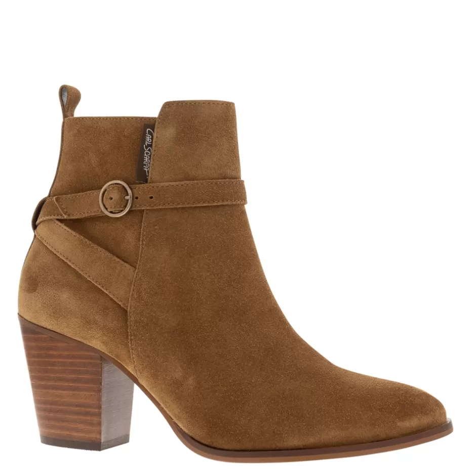 Ankle Boots | Carl Scarpa Blaise Tan Suede Block Heel Ankle Boots
