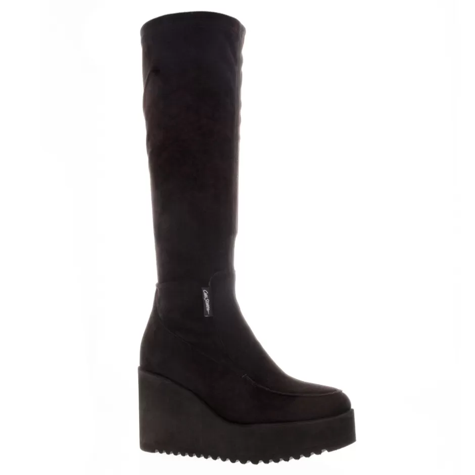 Knee High Boots | Carl Scarpa Boahi Black Suede Knee High Boots