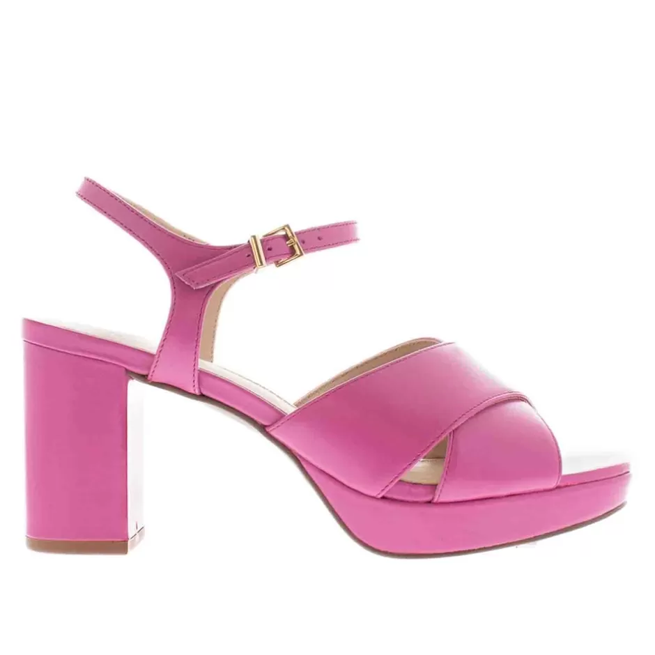 Sandals | Carl Scarpa Bowie Fuchsia Block Heel Sandals