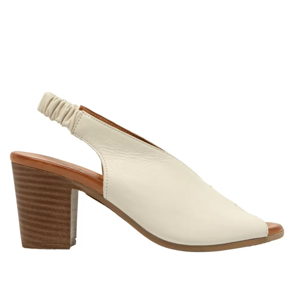 Sandals | Carl Scarpa Buttercup Off White Leather Slingback Sandal