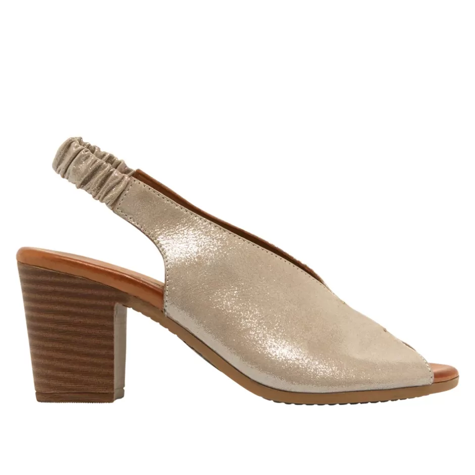 Sandals | Carl Scarpa Buttercup Silver Leather Slingback Sandal