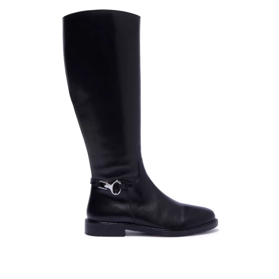 Knee High Boots | Carl Scarpa Caprianna Black Leather Boots