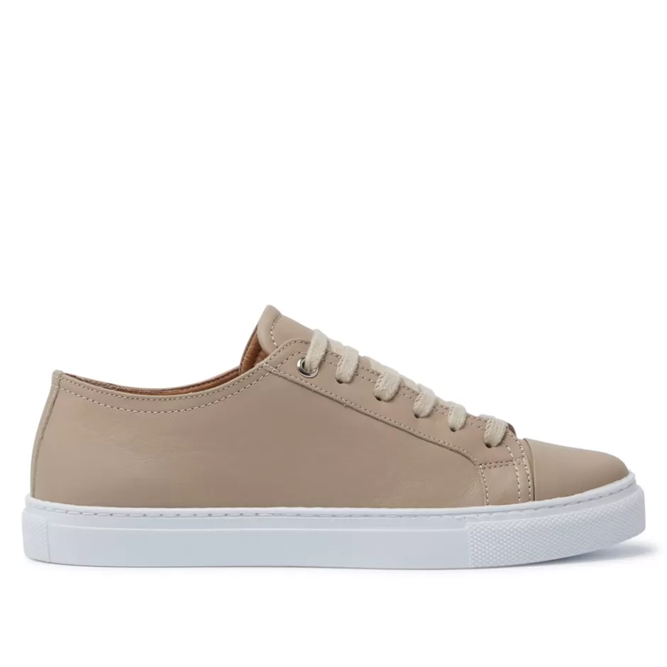 Leather Trainers | Trainers | Carl Scarpa Corianne Beige Leather Trainers