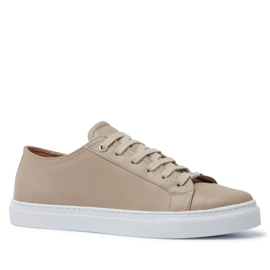 Leather Trainers | Trainers | Carl Scarpa Corianne Beige Leather Trainers