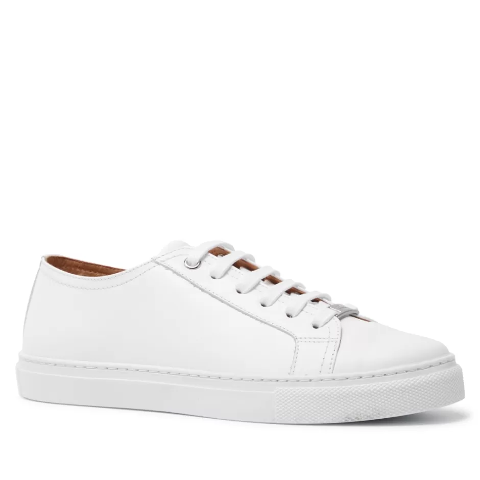 Leather Trainers | Trainers | Carl Scarpa Corianne White Leather Trainers