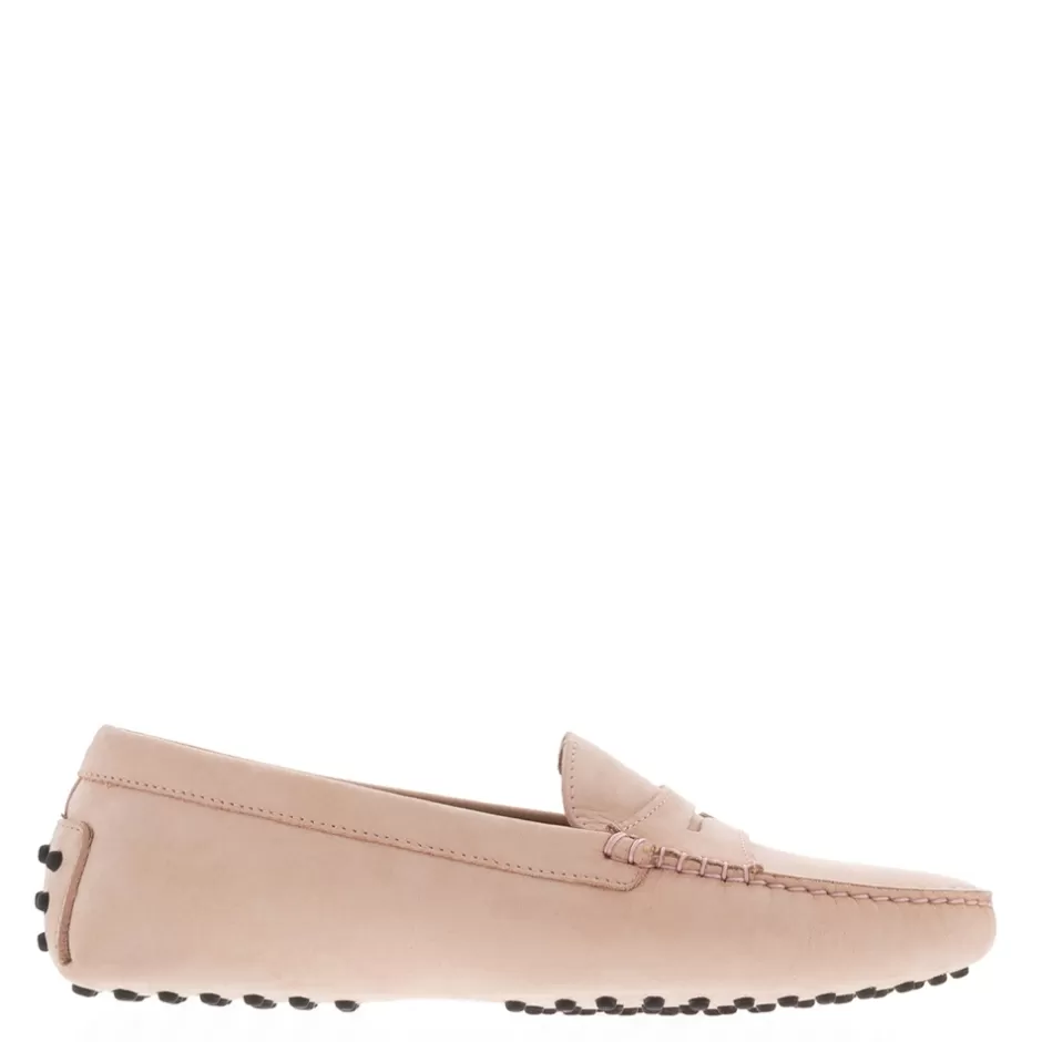 Suede Loafers | Loafers | Carl Scarpa Domenica Nude Nubuck Suede Penny Loafers
