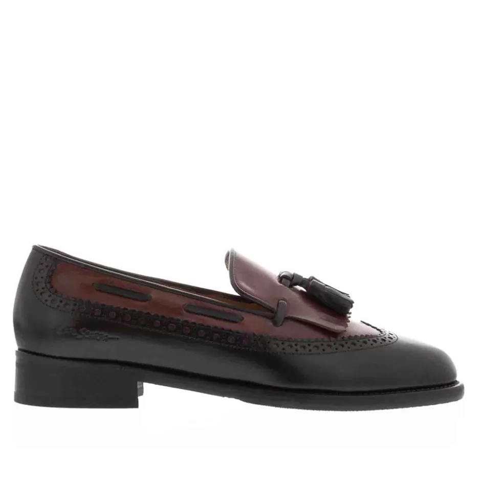 Leather Loafers | Loafers | Carl Scarpa Elesta Two Tone Leather Oxford Style Loafers