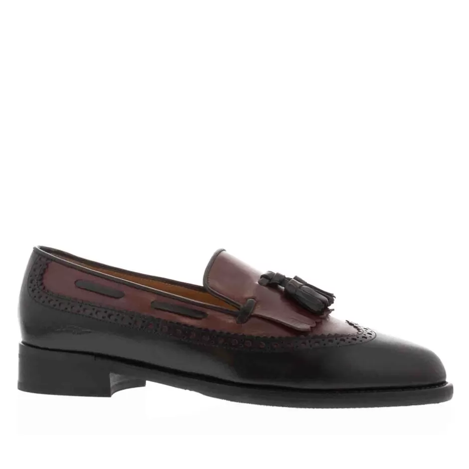 Leather Loafers | Loafers | Carl Scarpa Elesta Two Tone Leather Oxford Style Loafers