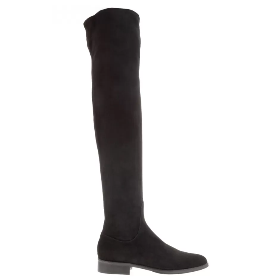 Knee High Boots | Carl Scarpa Emalynne Black Italian Suede Over The Knee High Boots