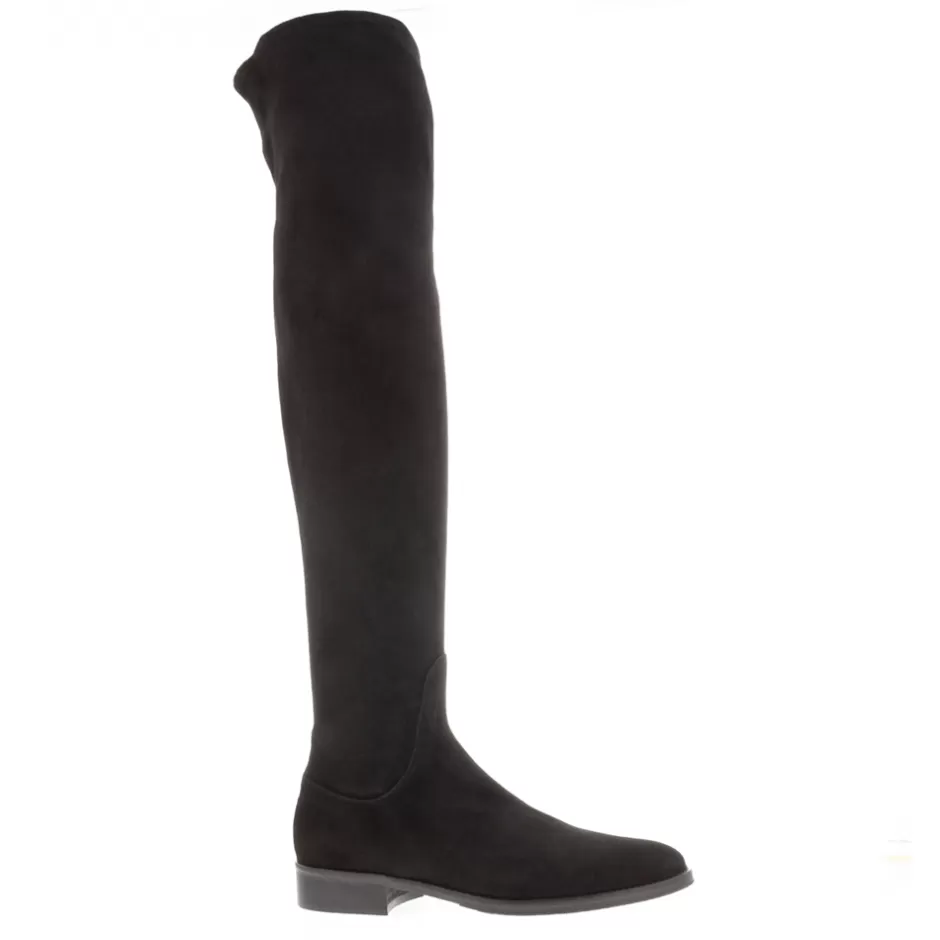 Knee High Boots | Carl Scarpa Emalynne Black Italian Suede Over The Knee High Boots