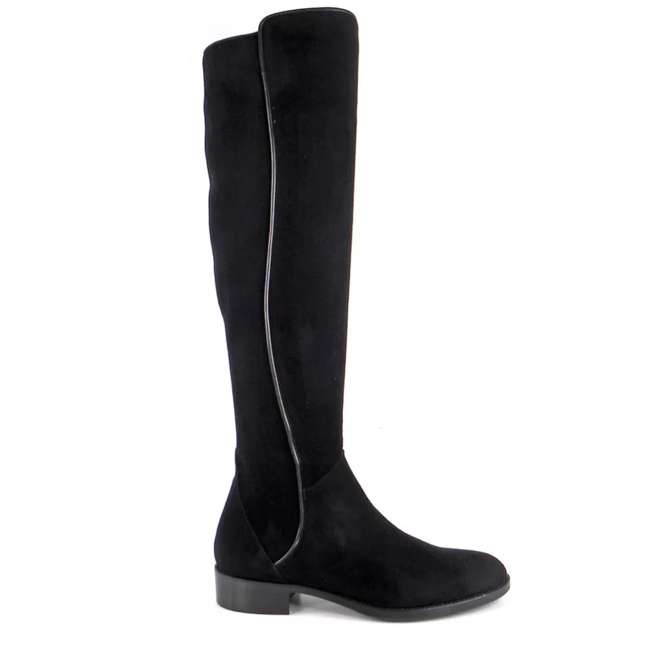 Knee High Boots | Carl Scarpa Emma Black Suede Knee-High Boots