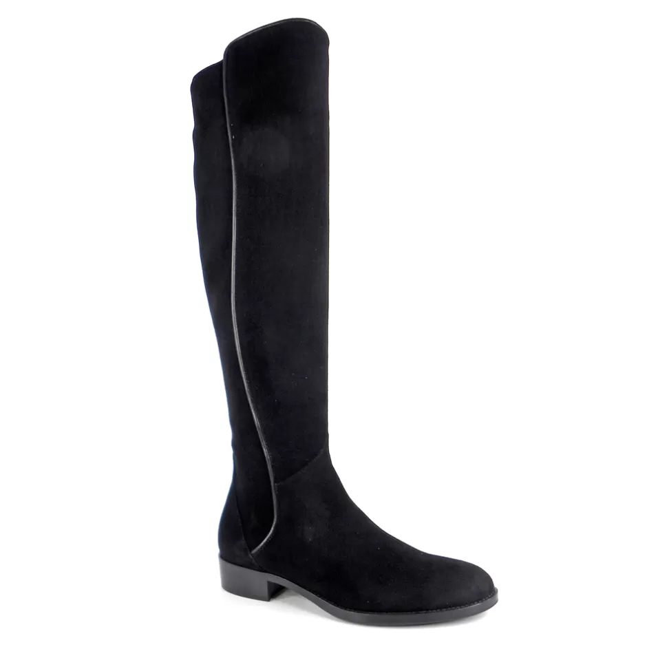 Knee High Boots | Carl Scarpa Emma Black Suede Knee-High Boots