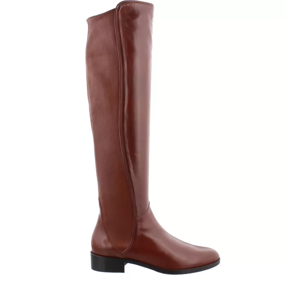 Knee High Boots | Carl Scarpa Emma Tan Leather Knee-High Boots