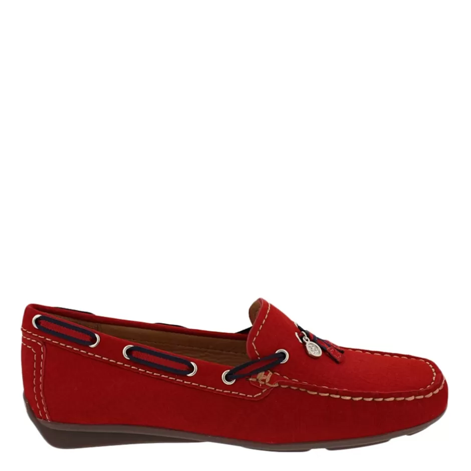 Suede Loafers | Loafers | Carl Scarpa Faris Red Slip-On Tassel Loafers