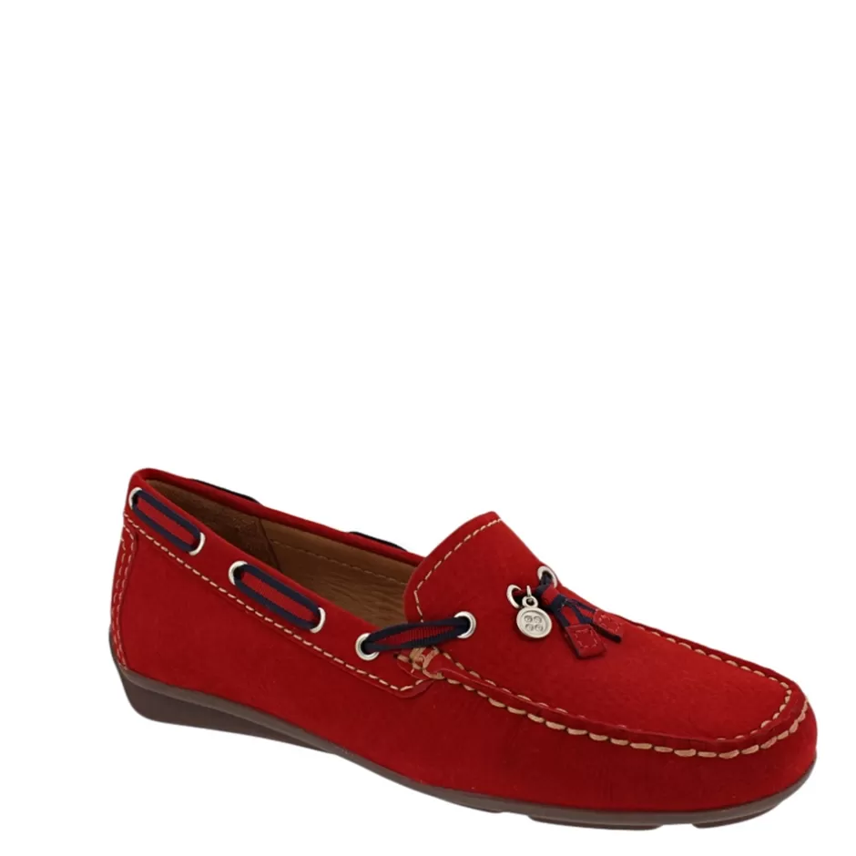 Suede Loafers | Loafers | Carl Scarpa Faris Red Slip-On Tassel Loafers