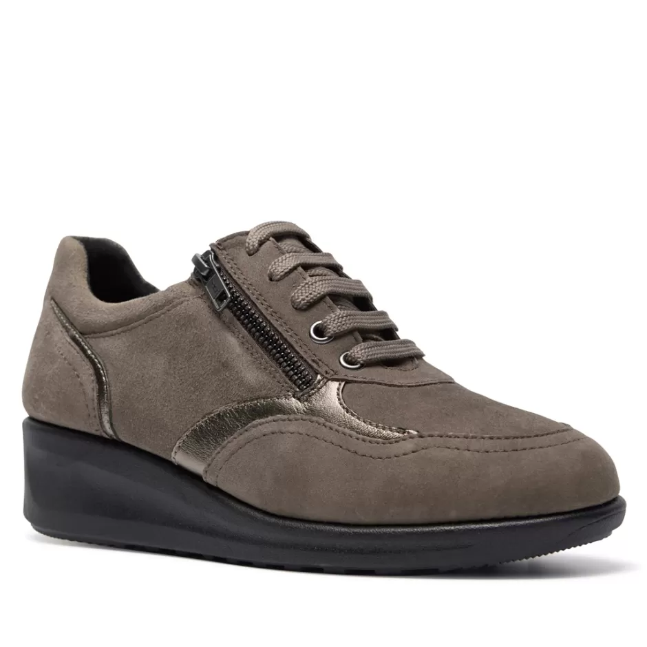 Trainers | Carl Scarpa Ferrole Taupe Suede Trainers