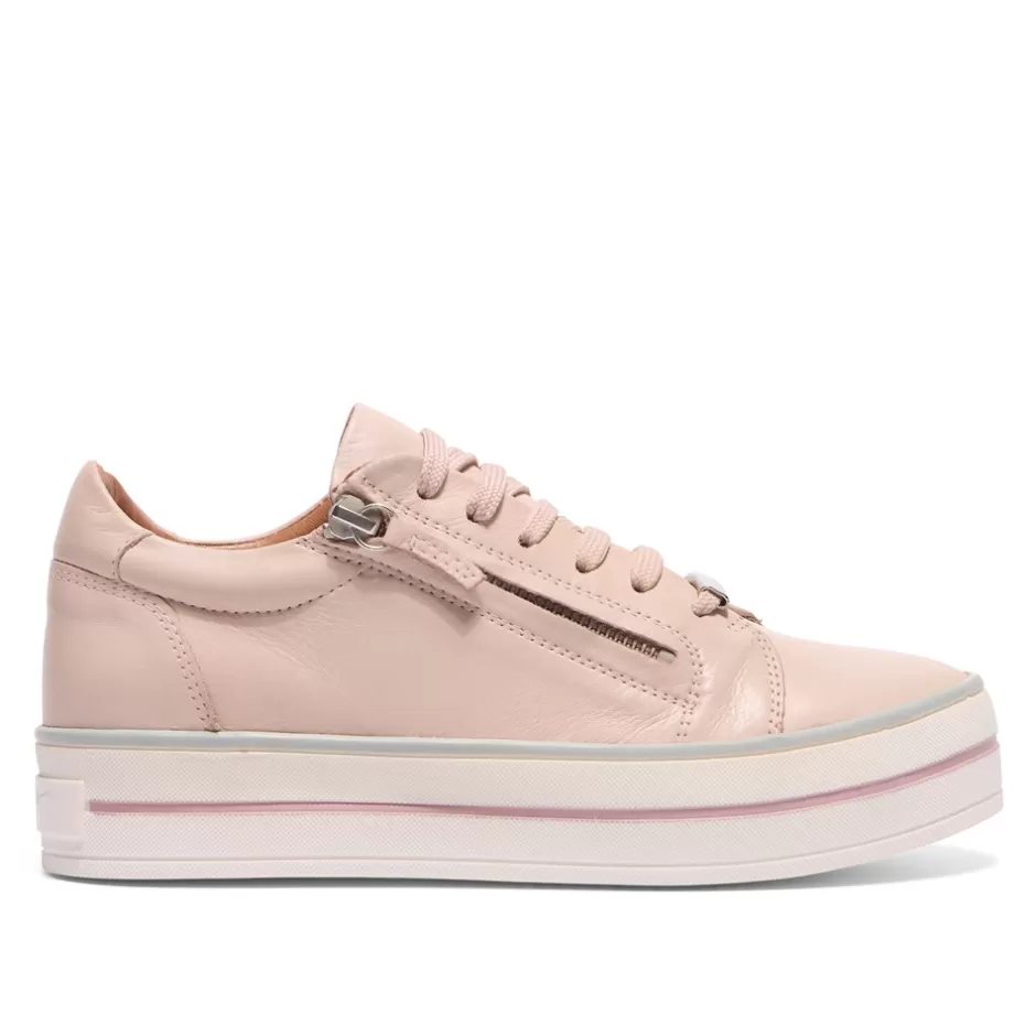 Leather Trainers | Trainers | Carl Scarpa Fissato Blush Leather Trainers