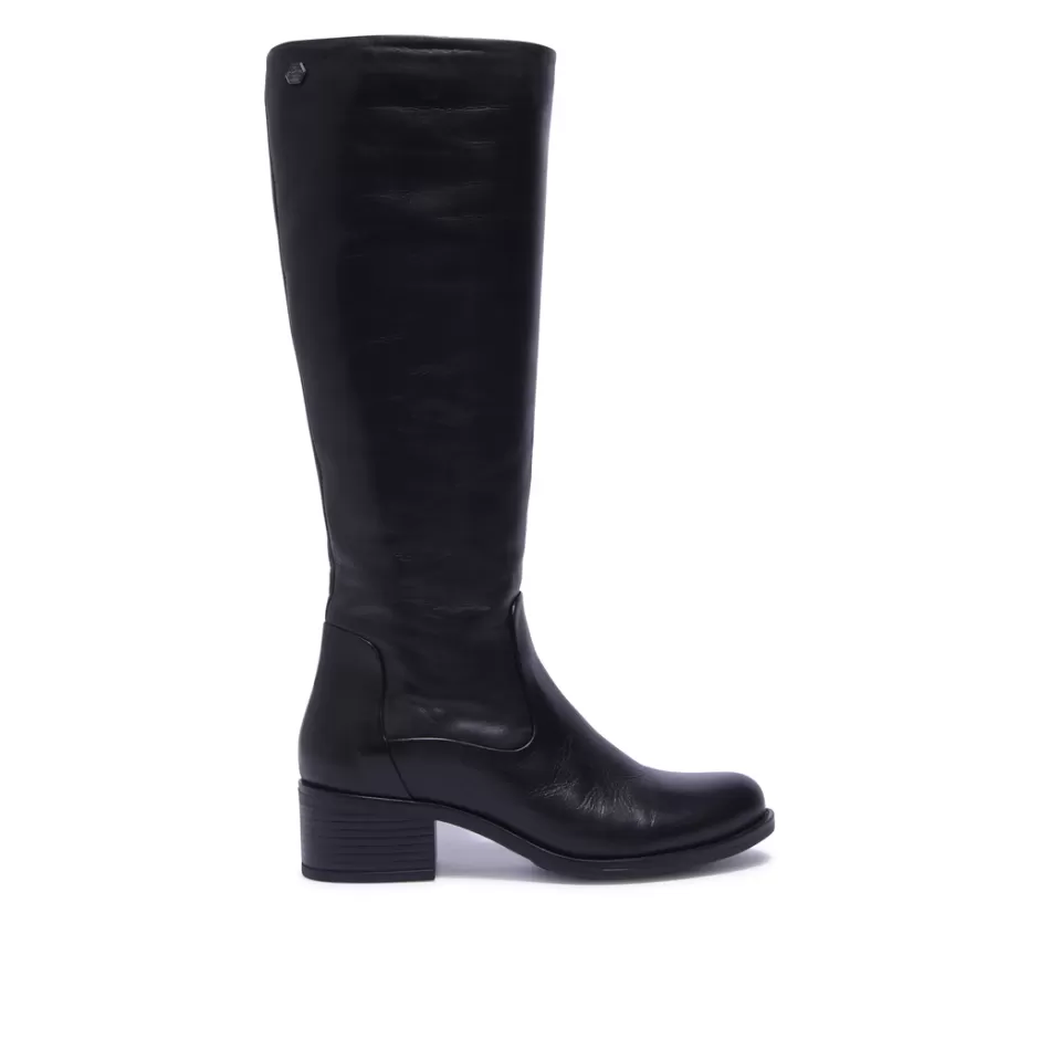 Knee High Boots | Carl Scarpa Gaido Black Leather Boots