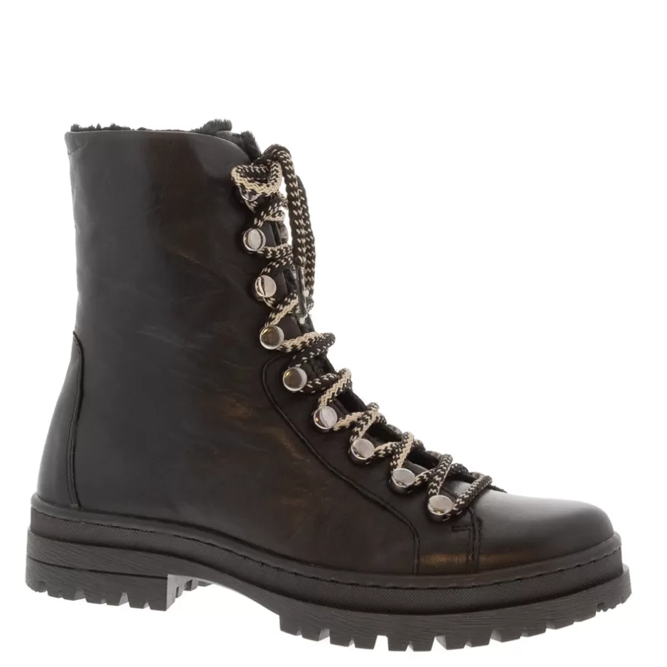 Ankle Boots | Carl Scarpa Granada Black Leather Lace Up Ankle Boots