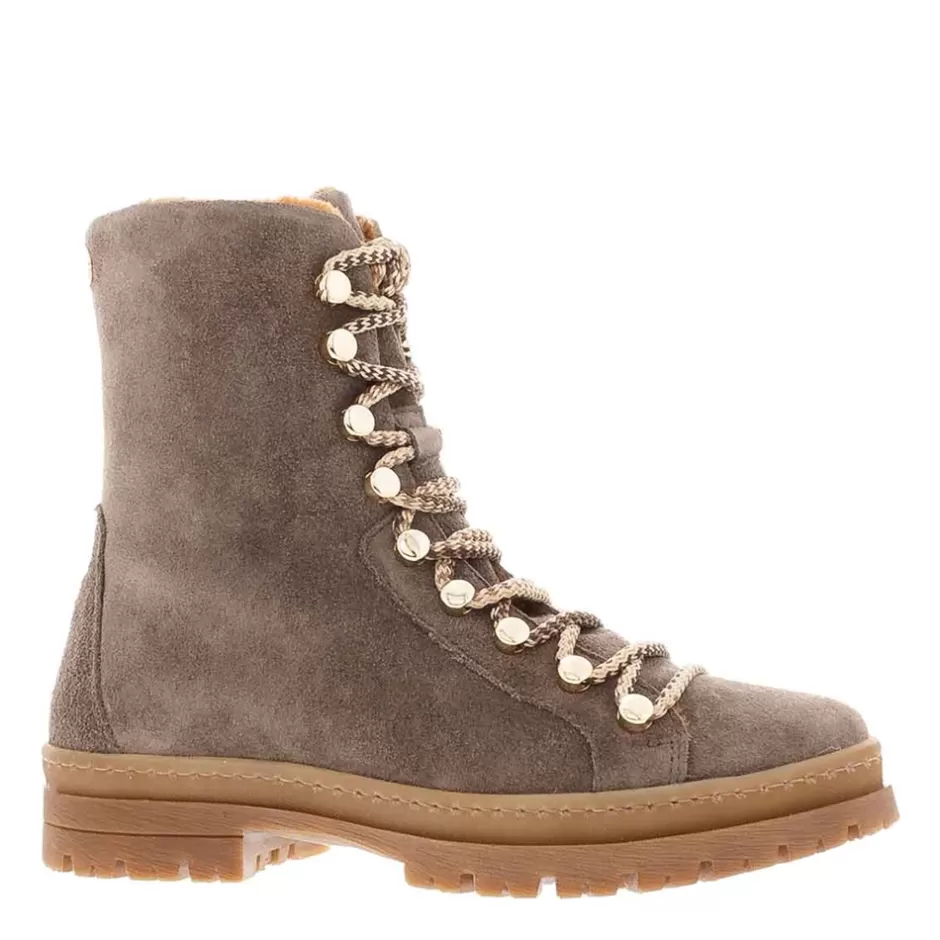 Ankle Boots | Carl Scarpa Granada Taupe Suede Lace Up Ankle Boots