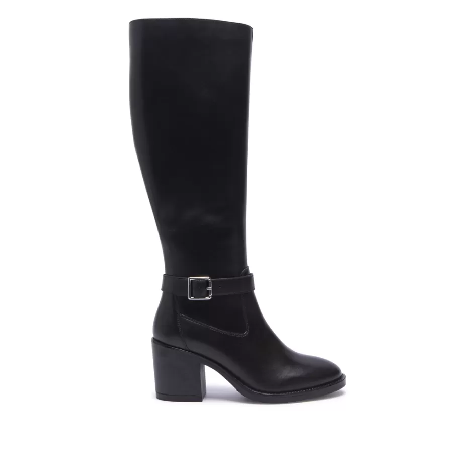 Knee High Boots | Carl Scarpa Hermine Black Leather Boots