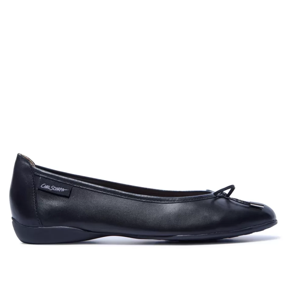 Leather Loafers | Loafers | Carl Scarpa Hosanna Black Leather Ballet Flats