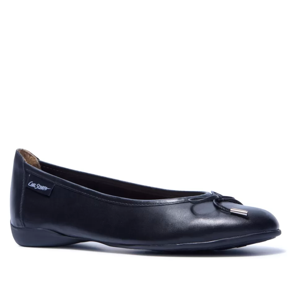 Leather Loafers | Loafers | Carl Scarpa Hosanna Black Leather Ballet Flats