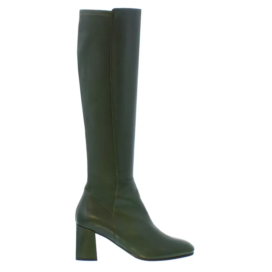 Knee High Boots | Carl Scarpa Jilly Green Italian Leather Knee High Boots