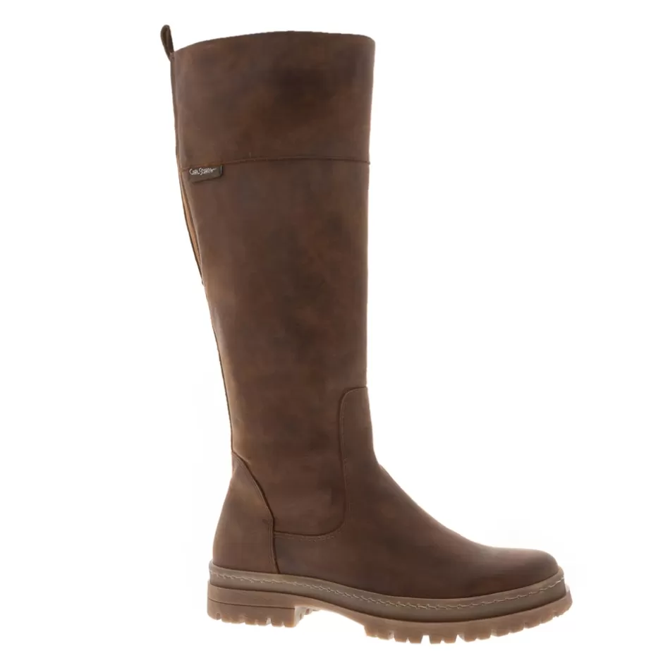 Knee High Boots | Carl Scarpa Lenni Tan Leather Chunky Knee High Boots