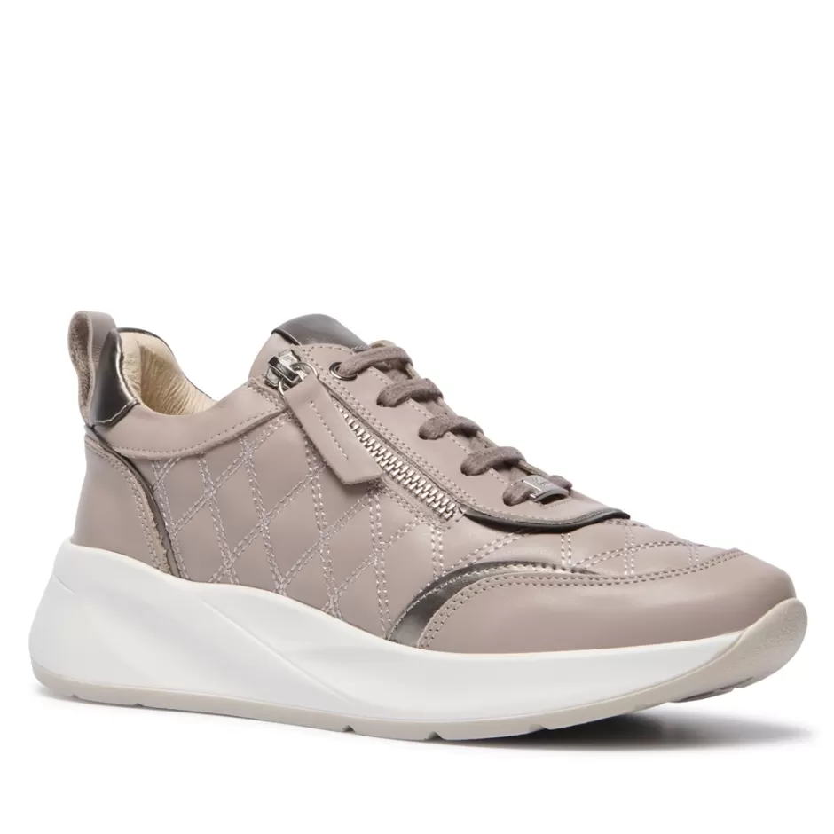 Leather Trainers | Trainers | Carl Scarpa Lestina Grey Leather Leisure