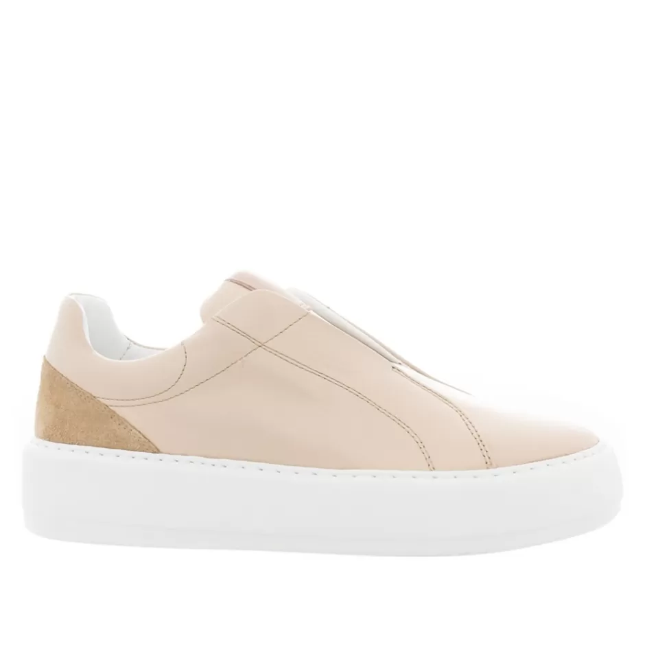Leather Trainers | Trainers | Carl Scarpa Mabel Beige Leather Trainers