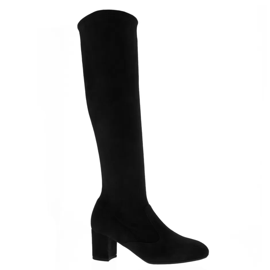 Knee High Boots | Carl Scarpa Mimosa Black Italian Suede Knee High Boots