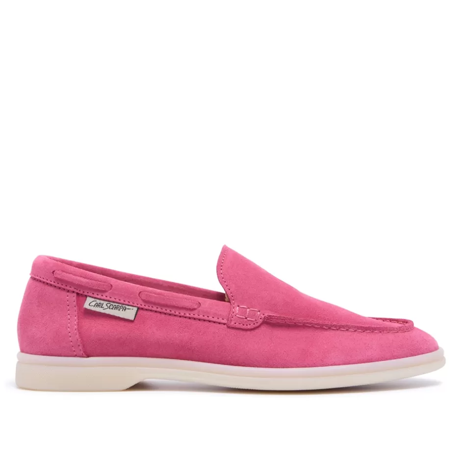 Suede Loafers | Loafers | Carl Scarpa Omilie Fuchsia Suede Slip-On Loafers