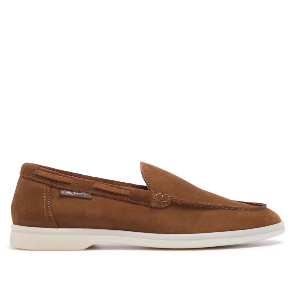 Suede Loafers | Loafers | Carl Scarpa Omilie Tan Suede Slip-On Loafers
