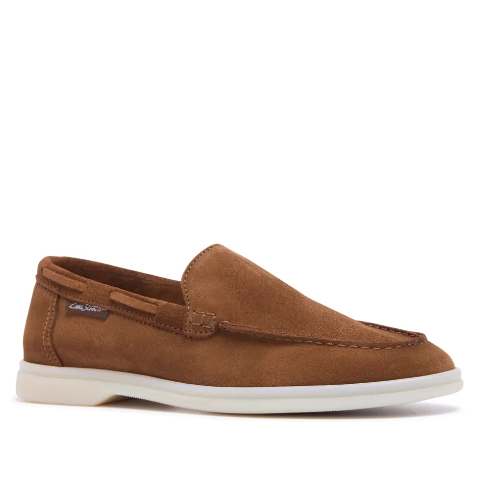 Suede Loafers | Loafers | Carl Scarpa Omilie Tan Suede Slip-On Loafers