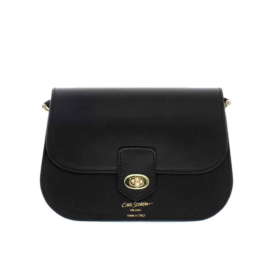 Bags | Carl Scarpa Orsina Black Italian Leather Shoulder Bag