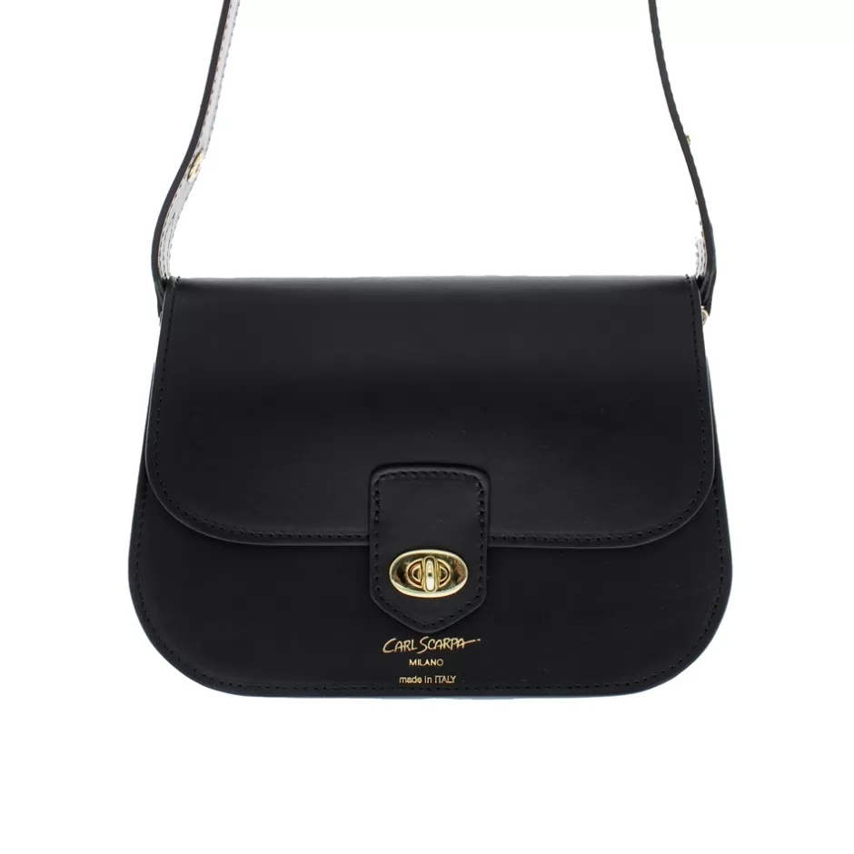 Bags | Carl Scarpa Orsina Black Italian Leather Shoulder Bag