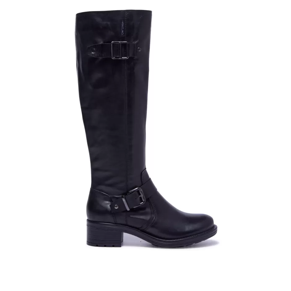 Knee High Boots | Carl Scarpa Percile Black Leather Boots