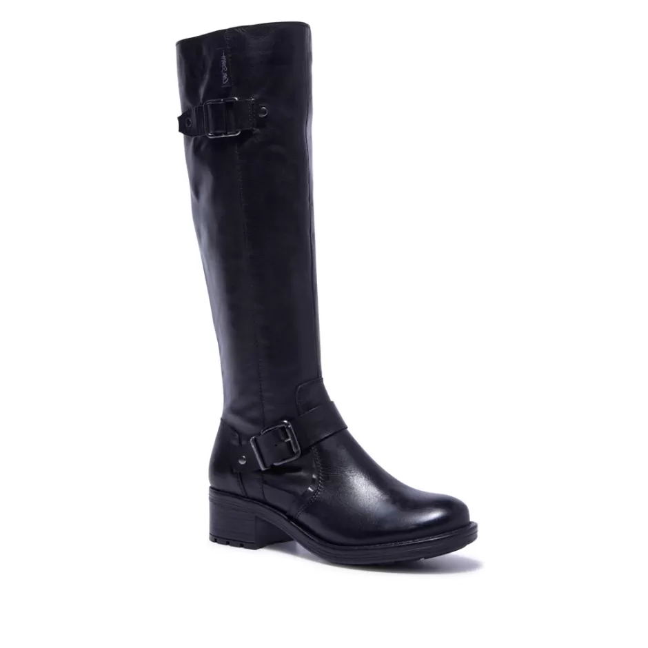 Knee High Boots | Carl Scarpa Percile Black Leather Boots