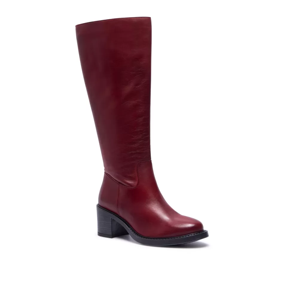 Knee High Boots | Carl Scarpa Recetto Red Leather Boots