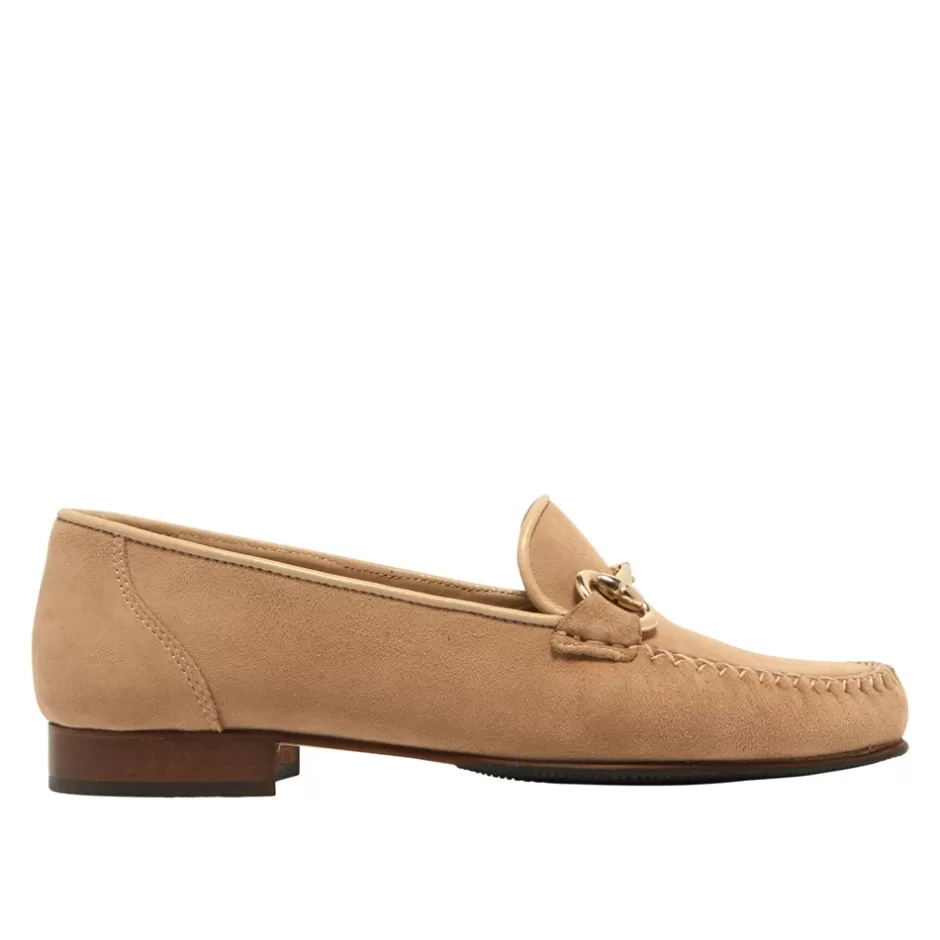 Leather Loafers | Loafers | Carl Scarpa Rochette Taupe Suede Snaffle Loafers