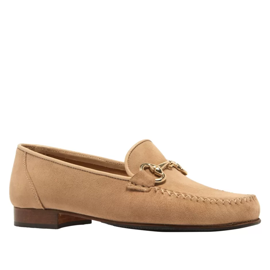 Leather Loafers | Loafers | Carl Scarpa Rochette Taupe Suede Snaffle Loafers
